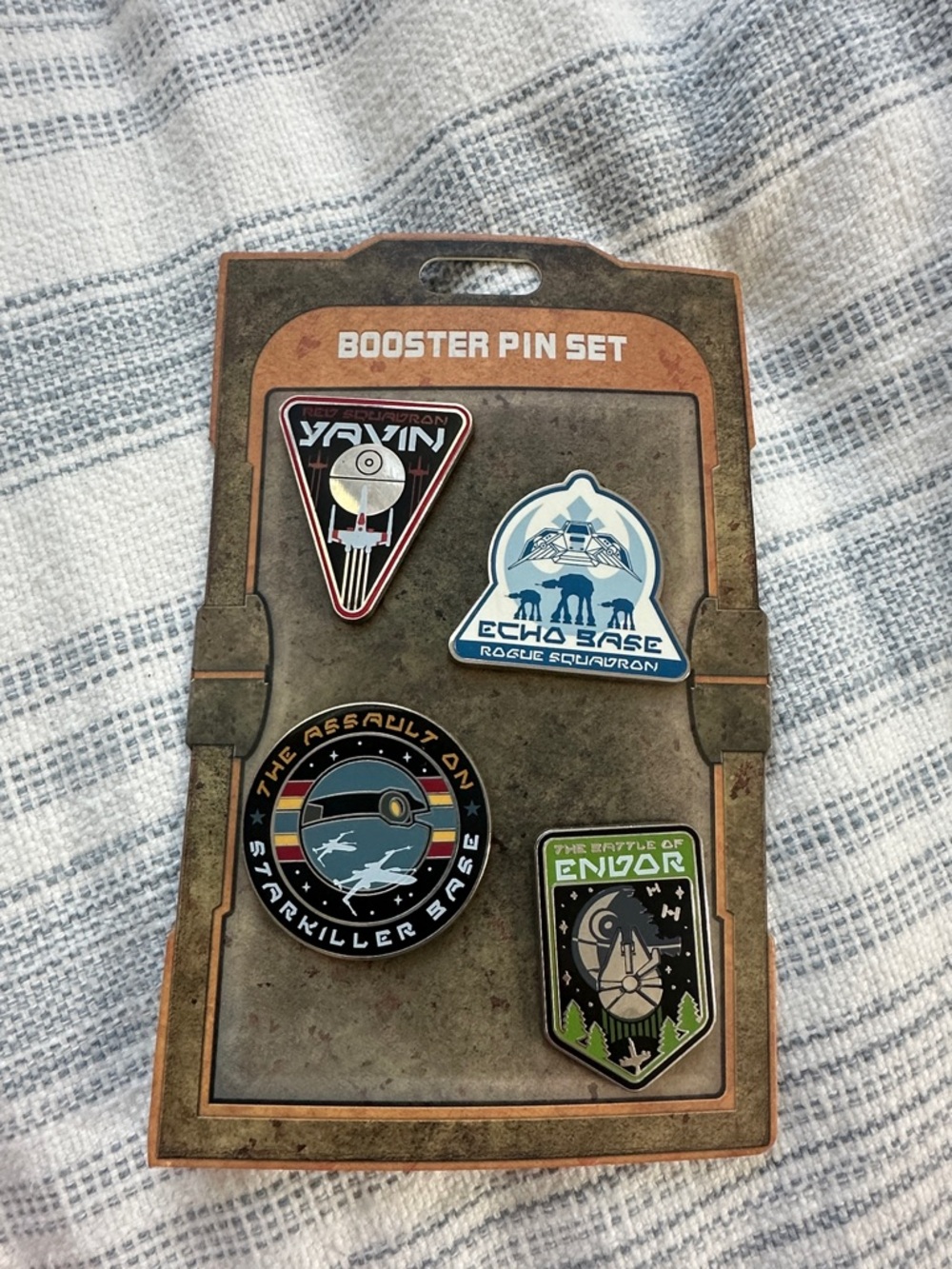 Disney Star Wars Booster Pin Set  - Blue, Black, Green, White
